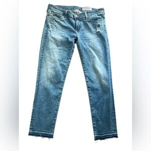 AG - ED Adriano Goldschmied The Stilt Crop Cogarette Crop Mid Rise Denim Size 28